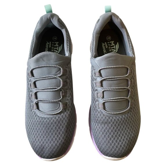 MTA Womens Gray Slip-On Athletic Sneakers Size 11 W - Picture 3 of 9